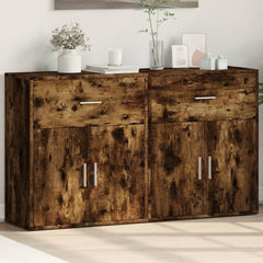 Sideboards 2 pcs 60x31x70 cm Engineered Wood Smoked oak
