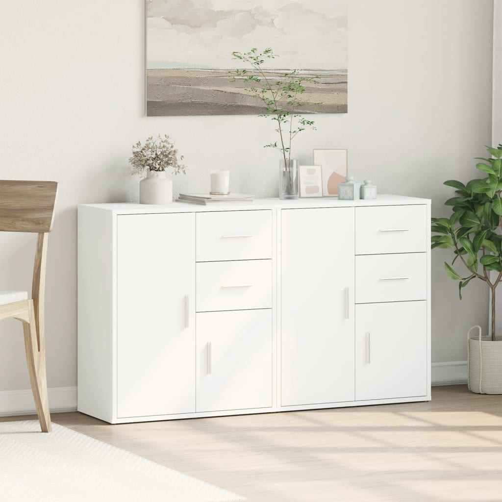 Sideboards 2 pcs 60x31x70 cm Engineered Wood White