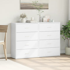 Sideboards 2 pcs 60x31x84 cm Engineered Wood White