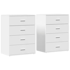 Sideboards 2 pcs 60x39x80 cm Engineered Wood White