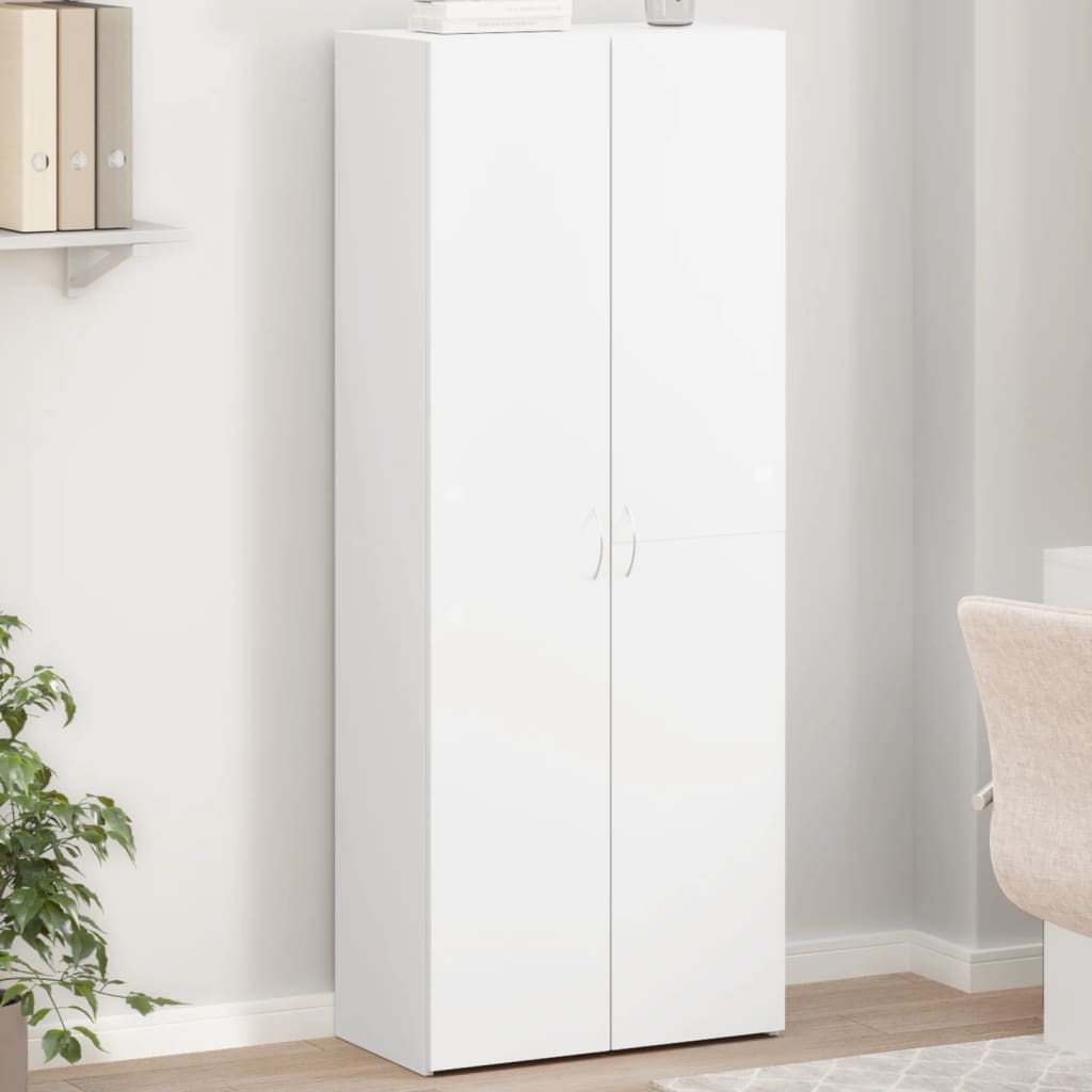 File Cabinet Engineered Wood 60 x 32 x 153 cm White