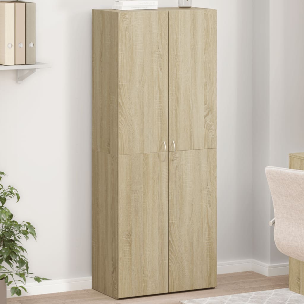 File Cabinet Engineered Wood 60 x 32 x 153 cm Sonoma oak