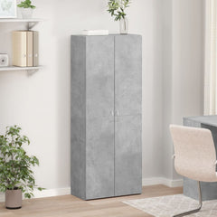 File Cabinet Engineered Wood 60 x 32 x 153 cm Concrete grey