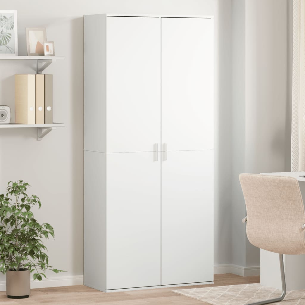 Highboard Engineered Wood in White