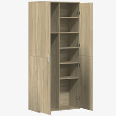 Highboard Sonoma Oak Engineered Wood, image 6