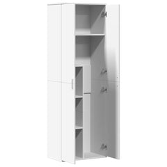 Highboard White Engineered Wood, image 6