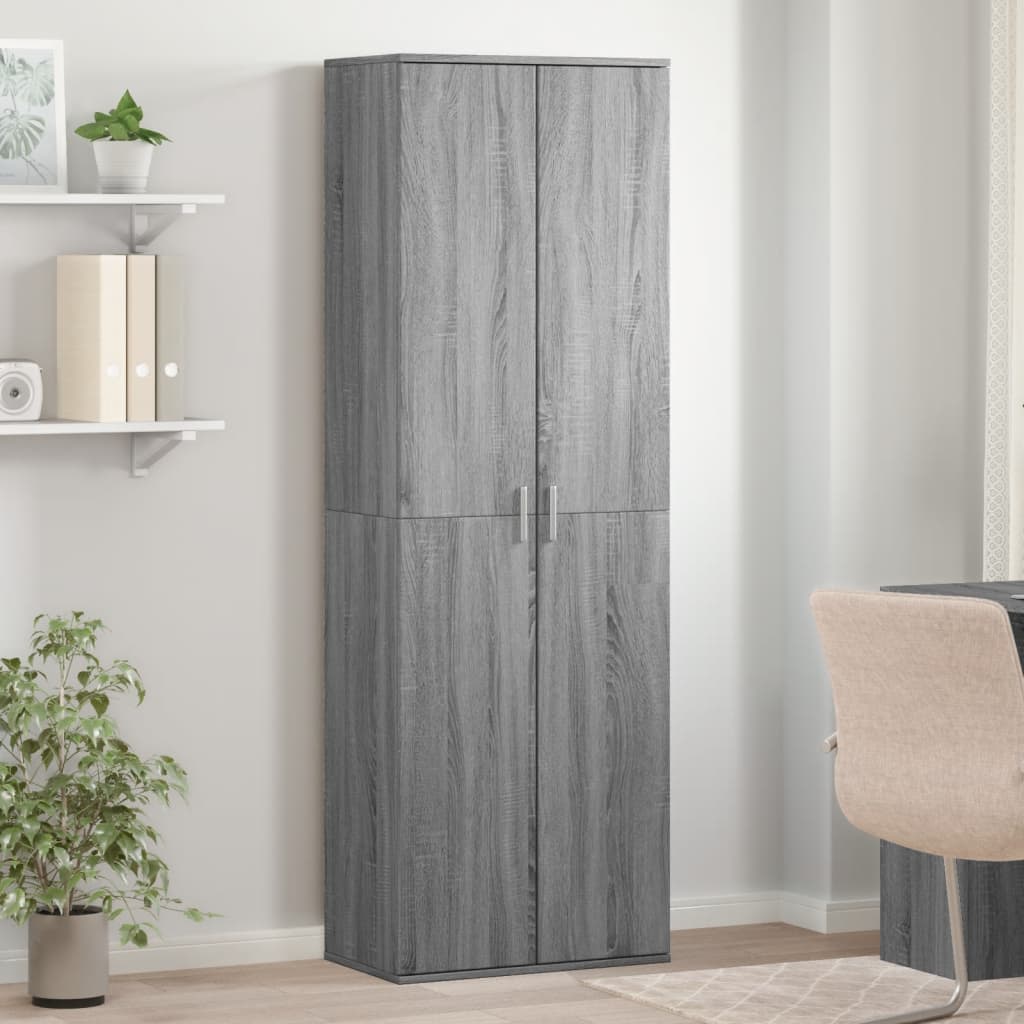 Highboard Grey Sonoma Engineered Wood