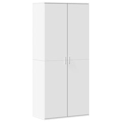 vidaXL Shoe Cabinet White 80x39x178 cm Engineered Wood 2