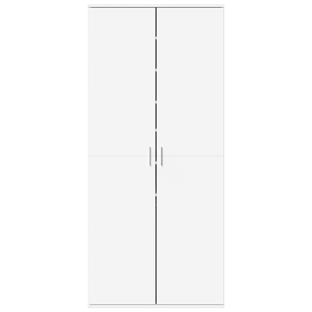 vidaXL Shoe Cabinet White 80x39x178 cm Engineered Wood 3