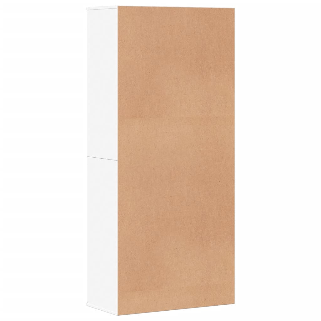 vidaXL Shoe Cabinet White 80x39x178 cm Engineered Wood 5