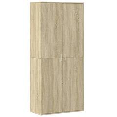 vidaXL Shoe Cabinet Sonoma Oak 80x39x178 cm Engineered Wood 2