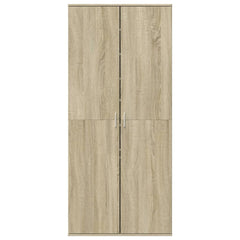 vidaXL Shoe Cabinet Sonoma Oak 80x39x178 cm Engineered Wood 3
