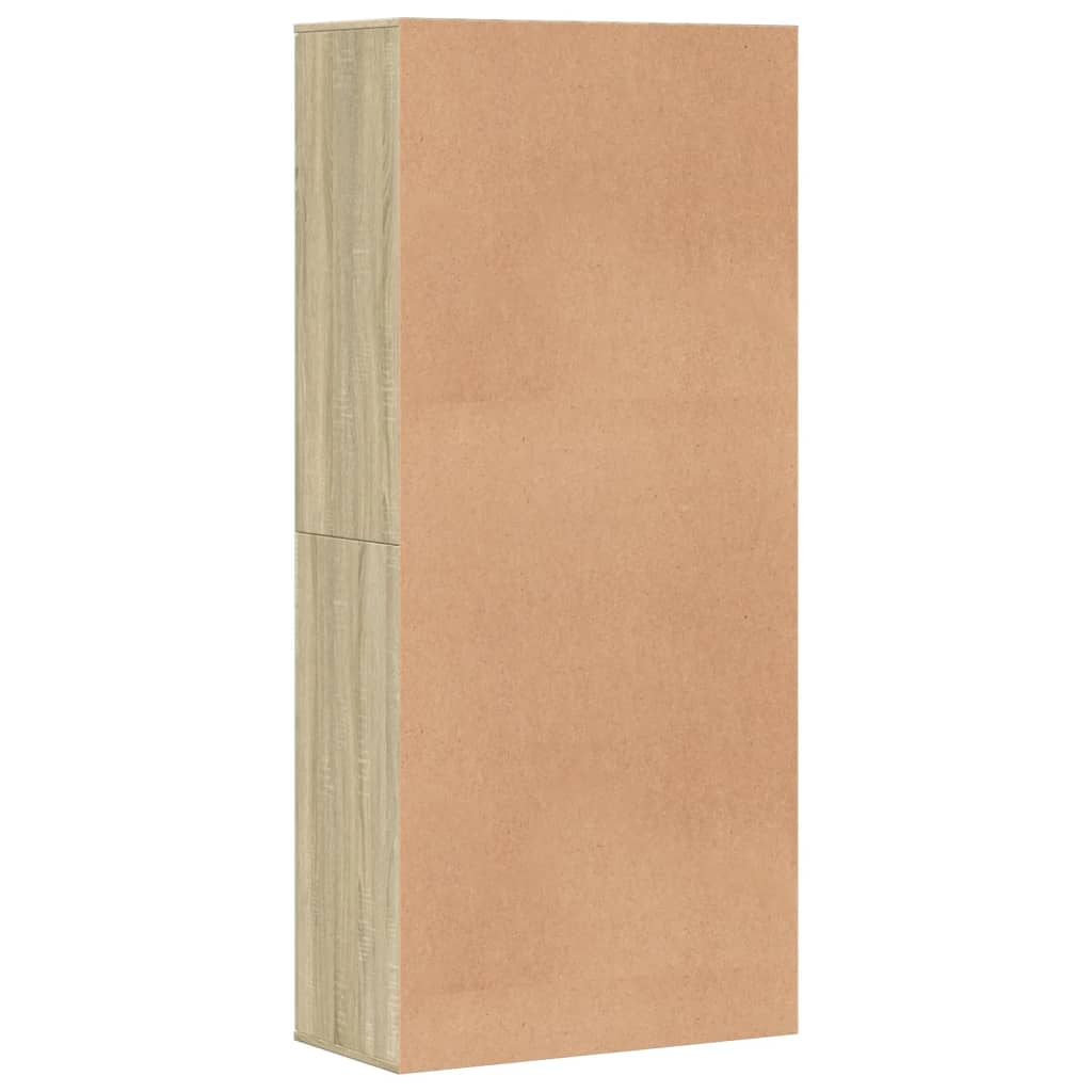 vidaXL Shoe Cabinet Sonoma Oak 80x39x178 cm Engineered Wood 5