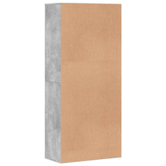vidaXL Shoe Cabinet Concrete Grey 80x39x178 cm Engineered Wood 5