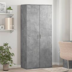 vidaXL Shoe Cabinet Concrete Grey 80x39x178 cm Engineered Wood 1