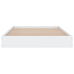 vidaXL Bed Frame without Mattress White 90x190 cm Engineered Wood 4