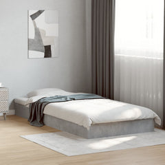 vidaXL Bed Frame without Mattress Concrete Grey 75x190 cm Small Single 1