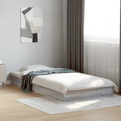 vidaXL Bed Frame without Mattress 75x190 cm Engineered Wood Height 17 cm