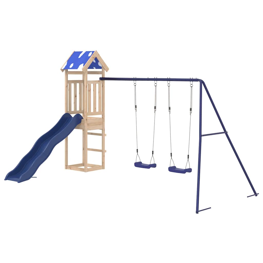 Outdoor Playset Solid Wood Pine Solid pine wood