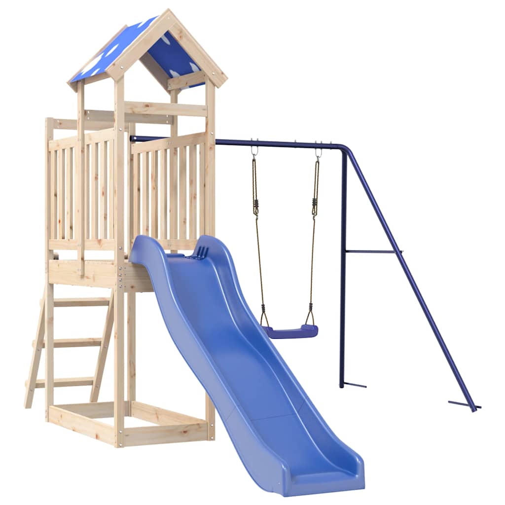 Outdoor Playset Solid Wood Pine Solid pine wood