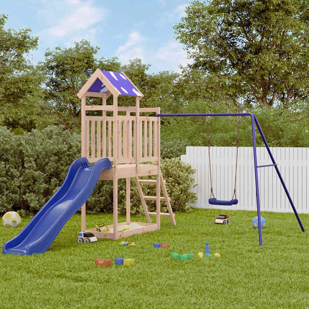 Outdoor Playset Solid Wood Pine Solid pine wood