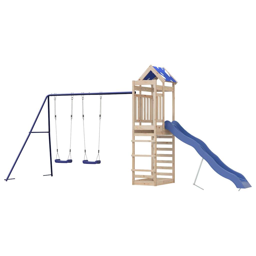 Outdoor Playset Solid Wood Pine Solid pine wood