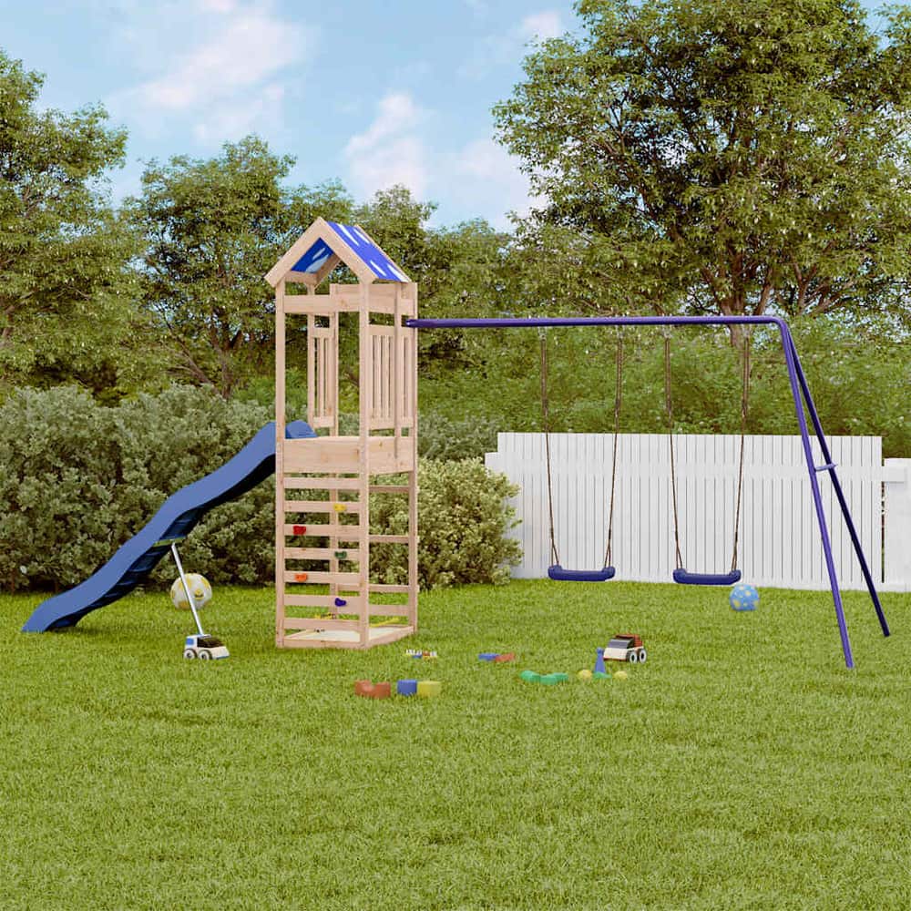 Outdoor Playset Solid Wood Pine Solid pine wood