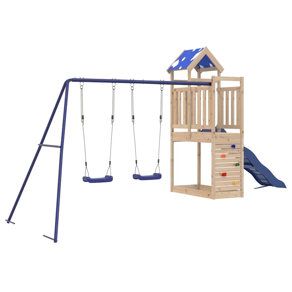 Outdoor Playset Solid Wood Pine Solid pine wood