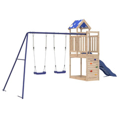 Outdoor Playset Solid Wood Pine Solid pine wood