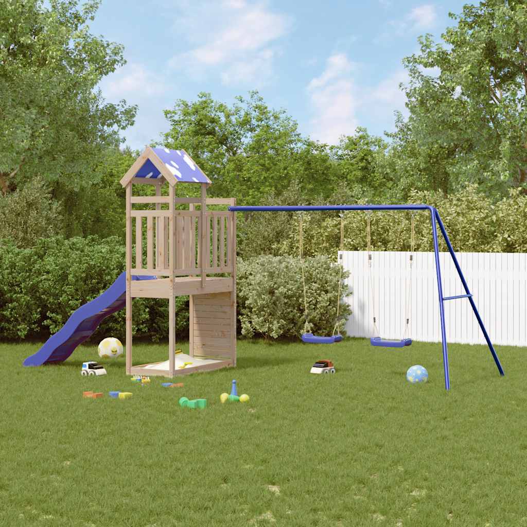Outdoor Playset Solid Wood Pine Solid pine wood
