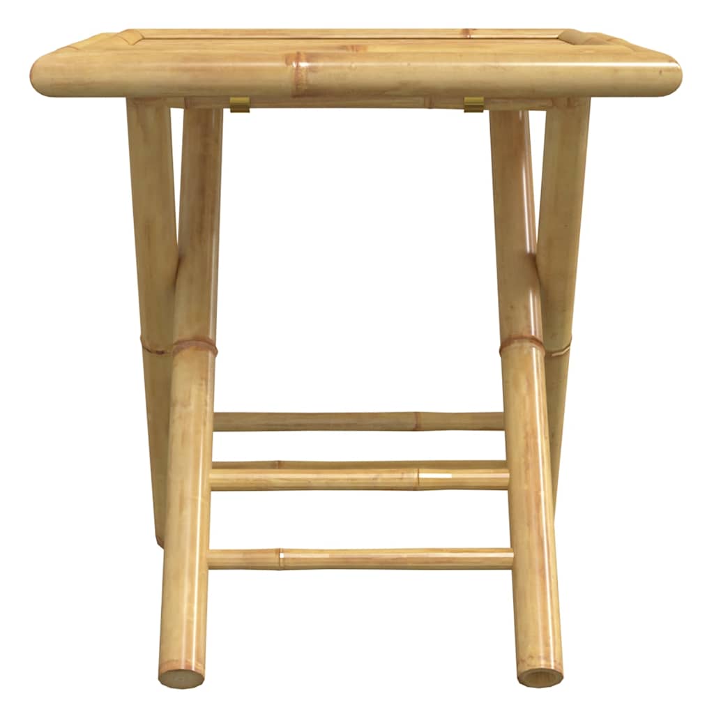 3 Piece Bistro Set Bamboo Square