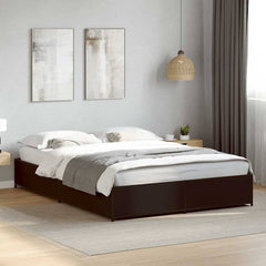 Bed Frame without Mattress 140x200 cm Height 29 cm Black