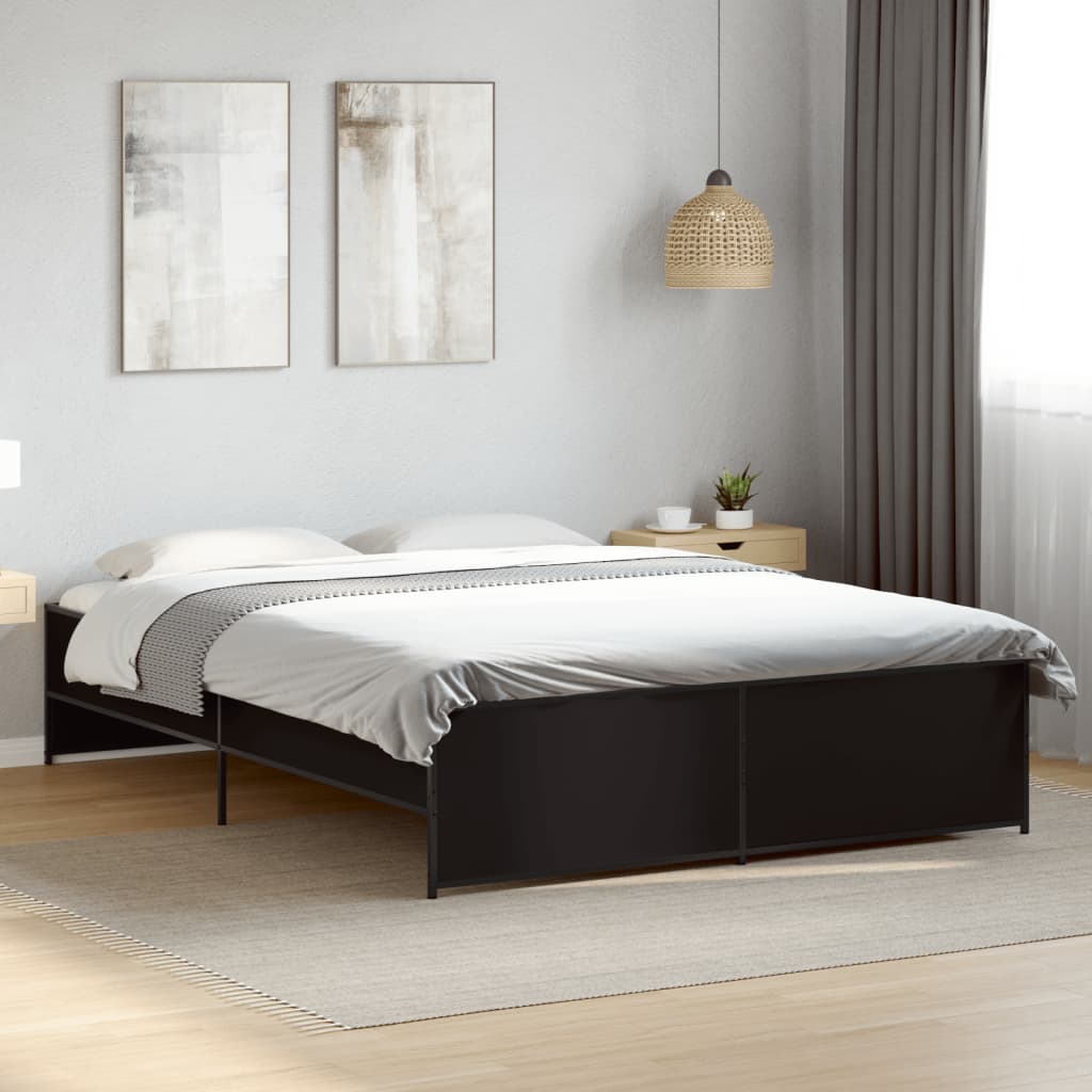 Bed Frame without Mattress Length Black