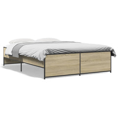 Bed Frame without Mattress Length 190 cm Sonoma Oak 135 cm