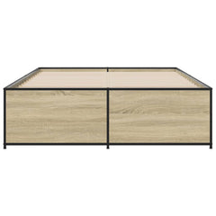 Bed Frame without Mattress Length 190 cm Sonoma Oak 135 cm