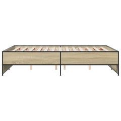 Bed Frame without Mattress Length 190 cm Sonoma Oak 135 cm