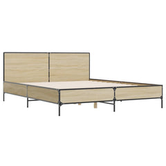 vidaXL Bed Frame without Mattress Sonoma Oak 120x200 cm 3