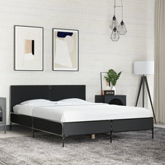 Bed Frame without Mattress Black 120 x 190 cm