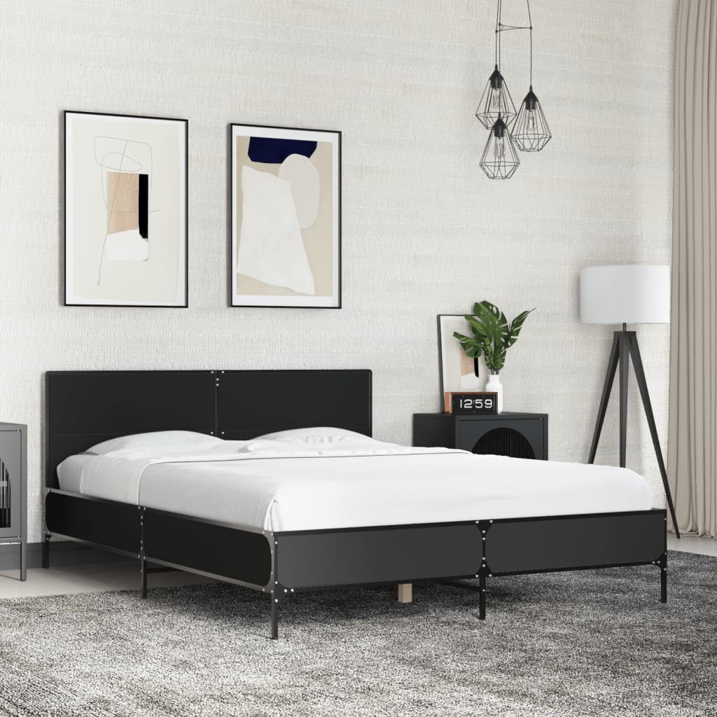 Bed Frame without Mattress Black