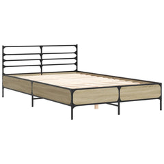vidaXL Bed Frame without Mattress Sonoma Oak 120x190 cm Small Double 3