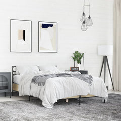 vidaXL Bed Frame without Mattress Sonoma Oak 120x190 cm Small Double 1