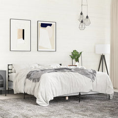 vidaXL Bed Frame without Mattress Grey Sonoma 135x190 cm Double 1