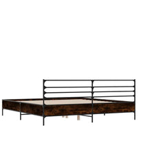 vidaXL Bed Frame without Mattress Brown Oak 135x190 cm Double 6
