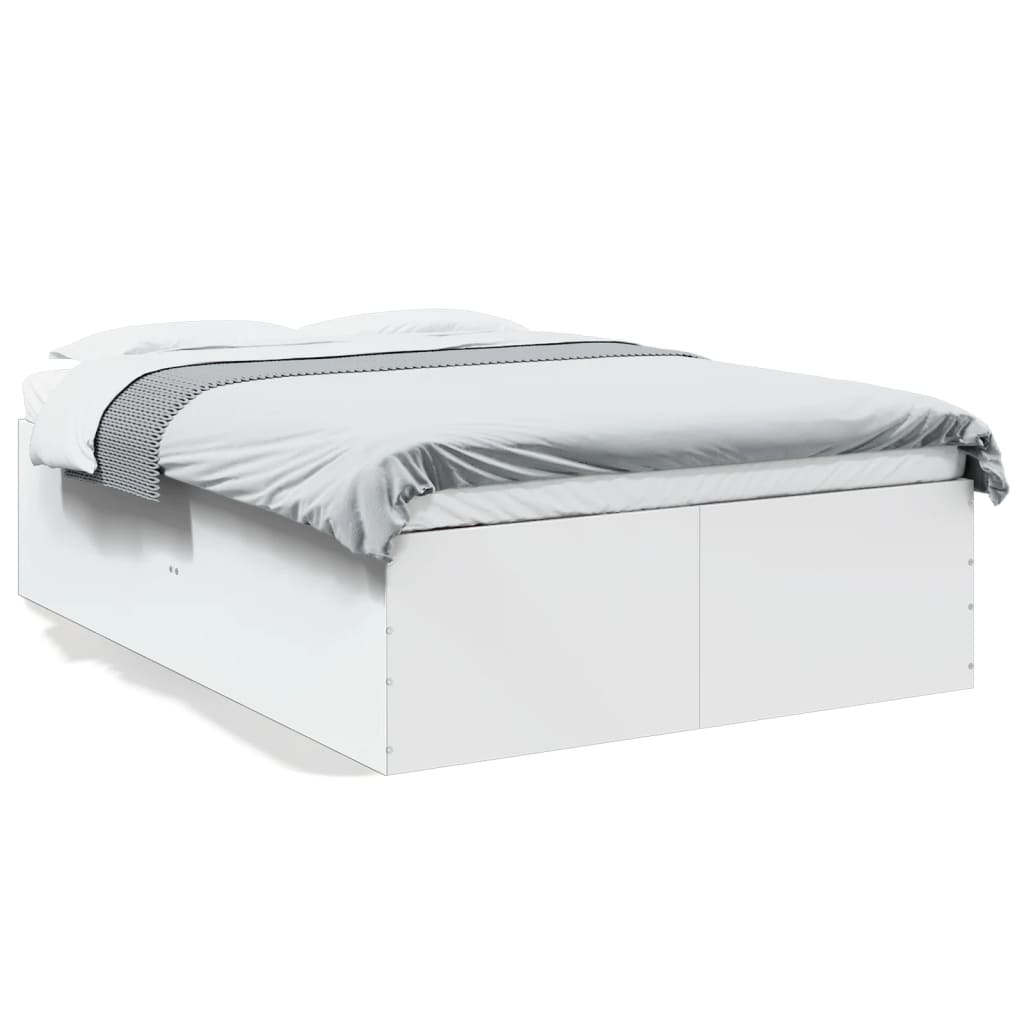 Bed Frame without Mattress 140x200 cm Height 45 cm White
