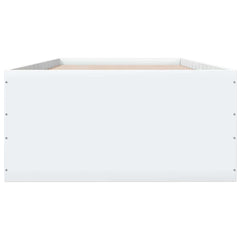 Bed Frame without Mattress 90x190 cm Single Height 45 cm White
