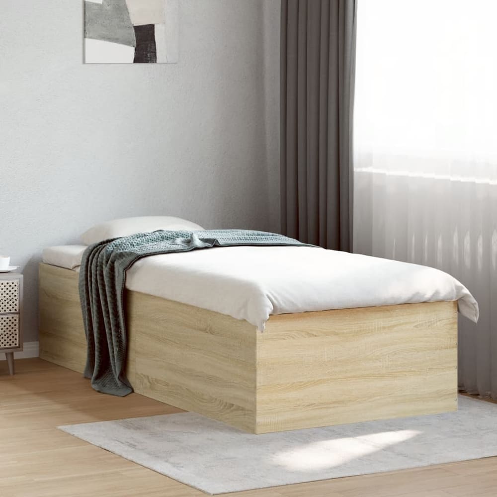 Bed Frame without Mattress Height Sonoma oak