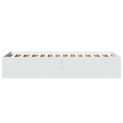 vidaXL Bed Frame without Mattress White 100x200 cm 5