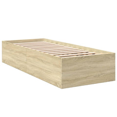 vidaXL Bed Frame without Mattress Sonoma Oak 100x200 cm 6