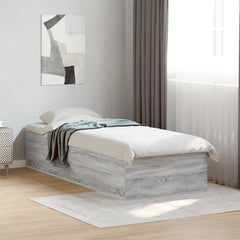 vidaXL Bed Frame without Mattress Grey Sonoma 90x190 cm Single 1