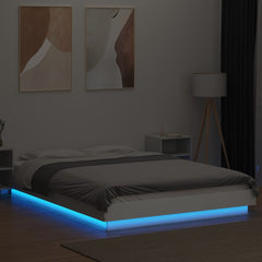 Bed Frame LED without Mattress White